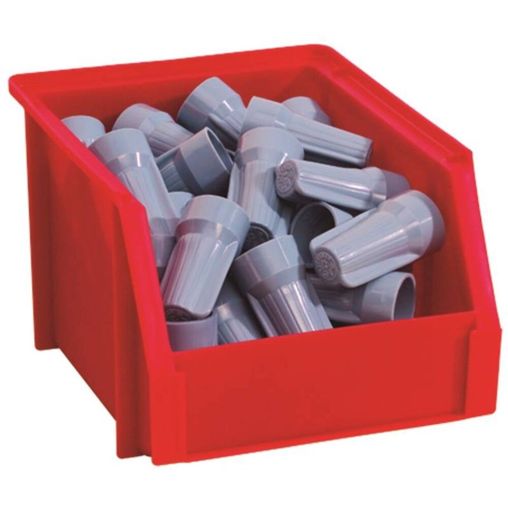 Stack-On BIN-5 Small Storage Bin Red 10 pieces